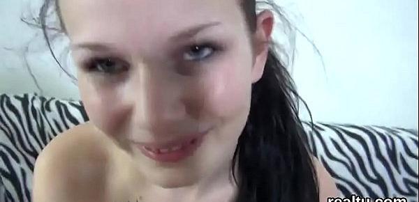  Charming czech teen was seduced in the mall and drilled in pov